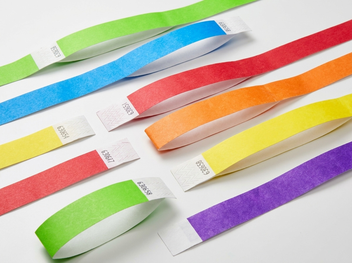 Aperçu d'un bon à tirer de bracelet personnalisé avec logo, texte et numérotation séquentielle